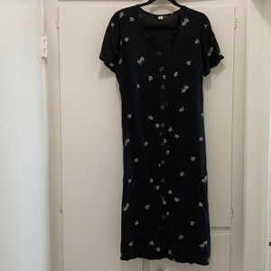 SUMMER SALE ☀️ Old Navy Midi Dress Black Floral